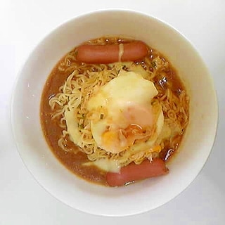 ウインナー卵味噌ラーメン